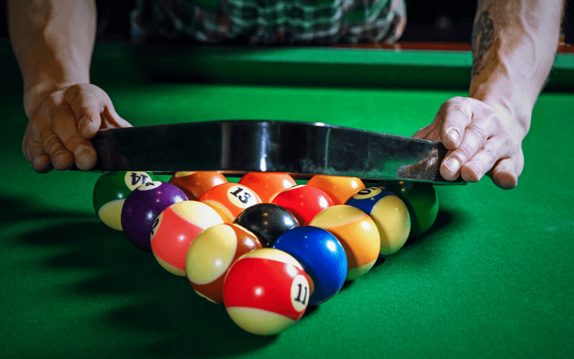 Billiard ball setup - BookGame