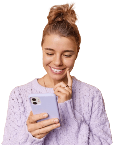 mujer con telefono